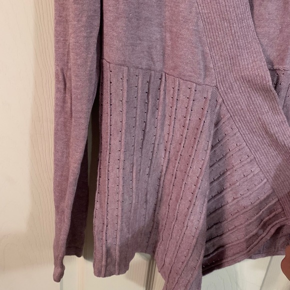 Ivanka Trump Cardigan Open Drape-Front dusty Pink - Picture 7 of 14